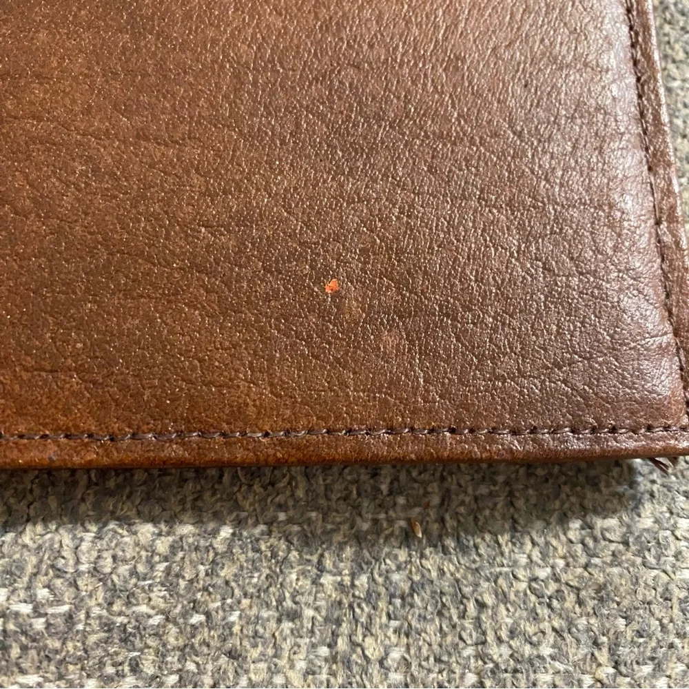 Brown Genuine Leather Men’s Bifold Wallet